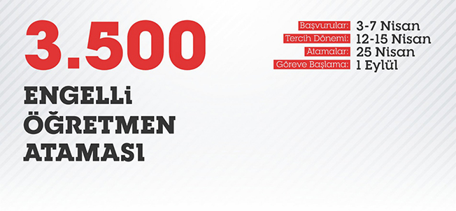 Başvurular 3 Nisan&rsquo;da başlıyor