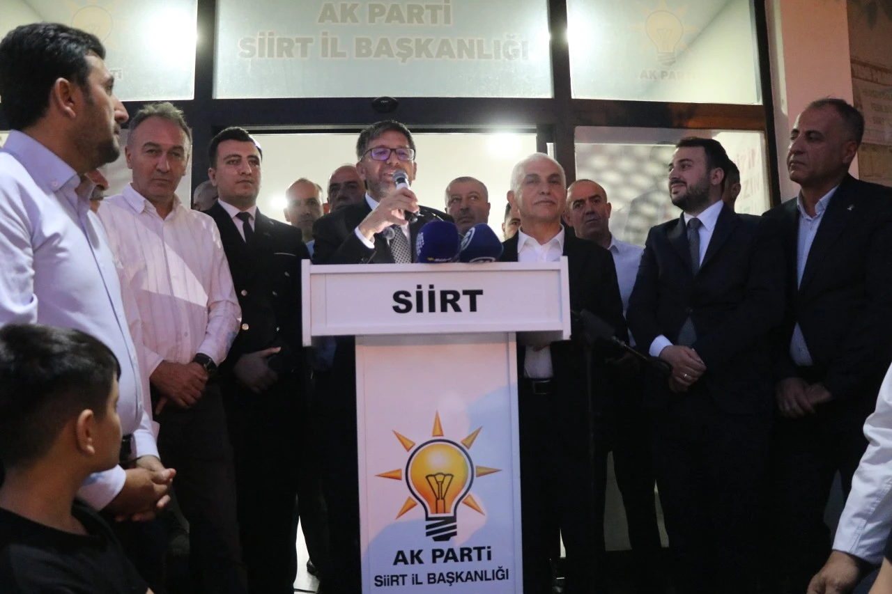 AK Parti Siirt İl Başkanı Gider i&ccedil;in karşılama programı d&uuml;zenlendi