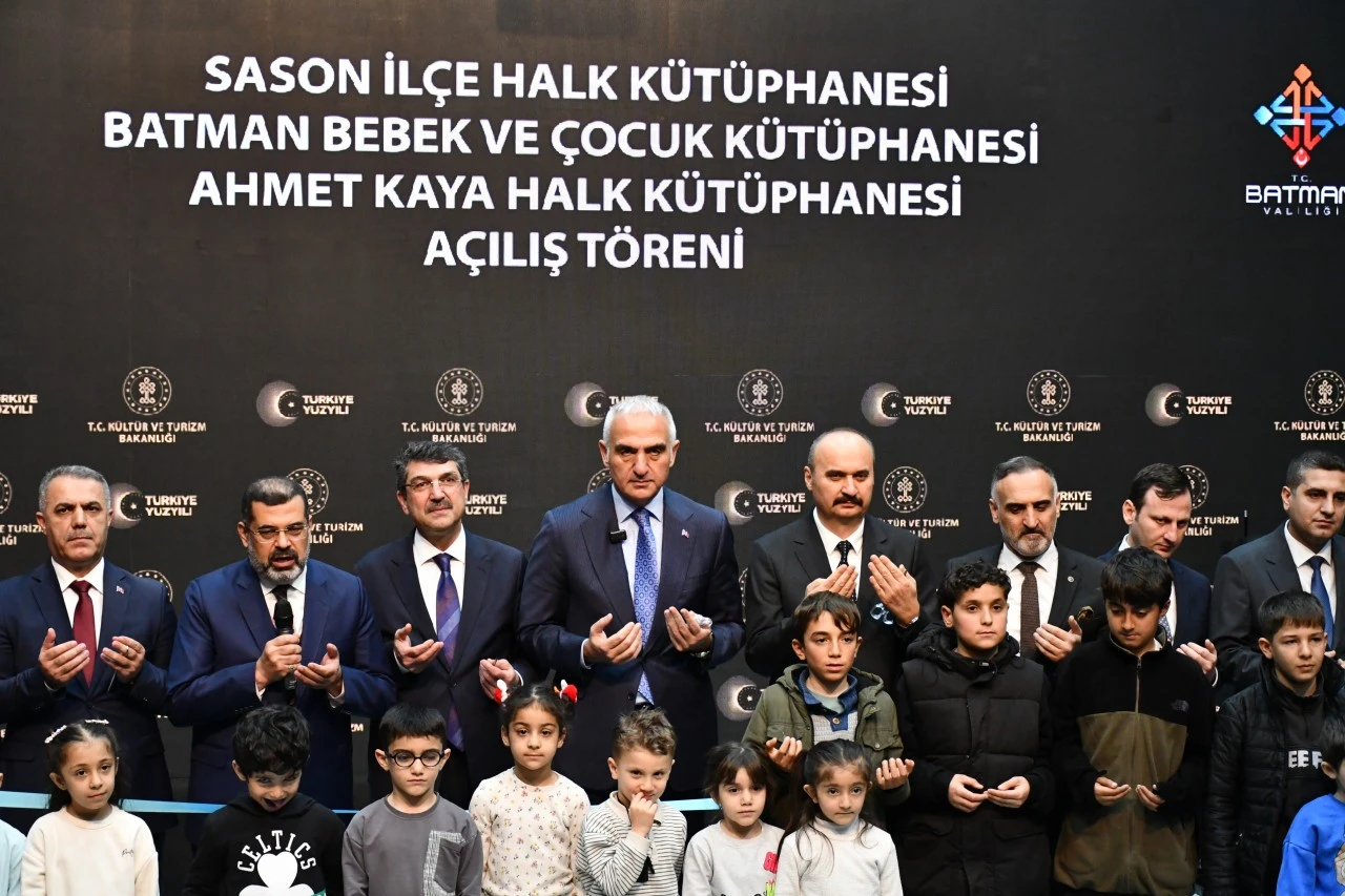 Bakan Ersoy&rsquo;dan Batman&rsquo;da 3 Yeni K&uuml;t&uuml;phane A&ccedil;ılışı