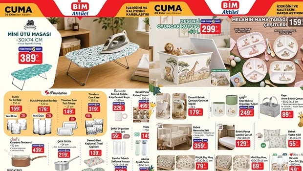 BİM 9 Ekim 2026 Aktüel kataloğu yayınlandı! BİM’de bu cuma hangi ürünler var?