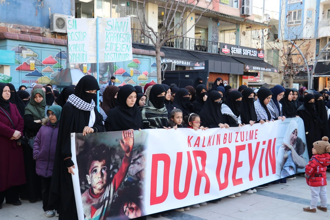 ABD ve İsrail'in İran'a y&ouml;nelik saldırıları&nbsp;Batman'da protesto edildi