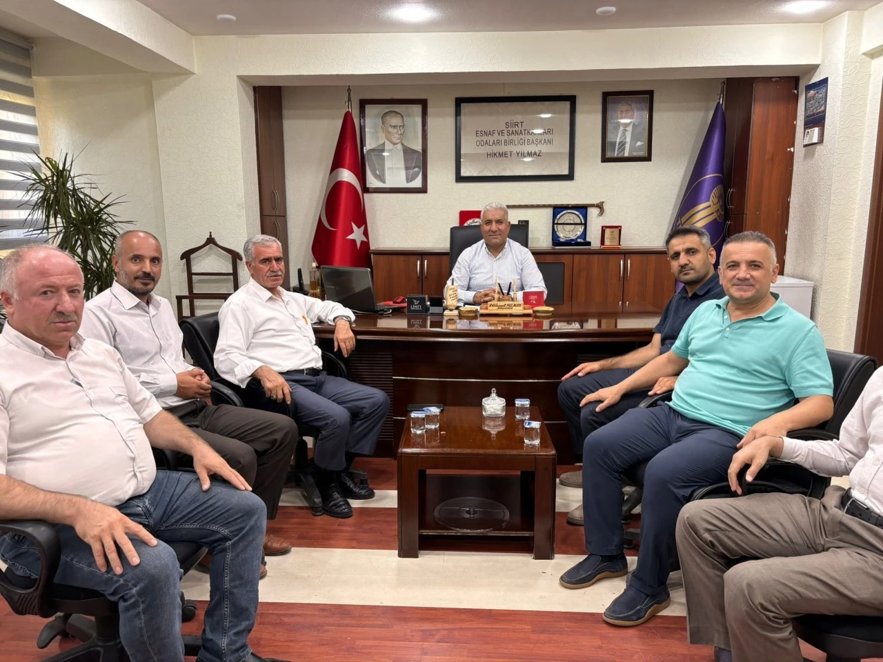 H&Uuml;DA PAR Siirt İl Başkanı Tekin&rsquo;den esnaf odalarına ziyaret