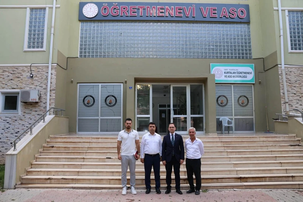 Kaymakam Başara, Kurtalan &Ouml;ğretmenevi&rsquo;nde incelemelerde bulundu