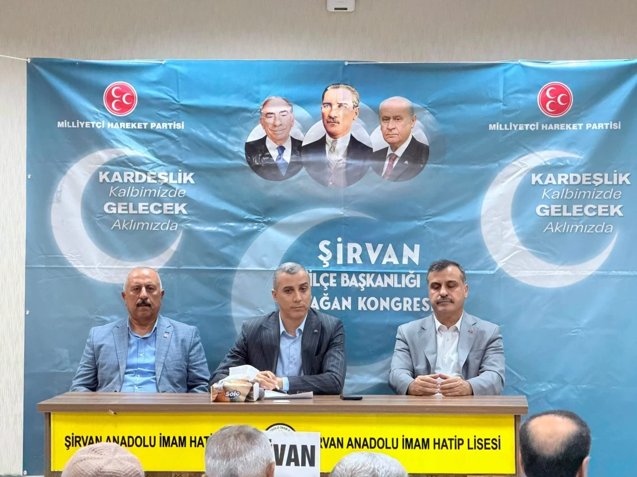 MHP Şirvan İl&ccedil;e Kongresi Yapıldı, Abidin Ensari Yeniden Başkan Se&ccedil;ildi
