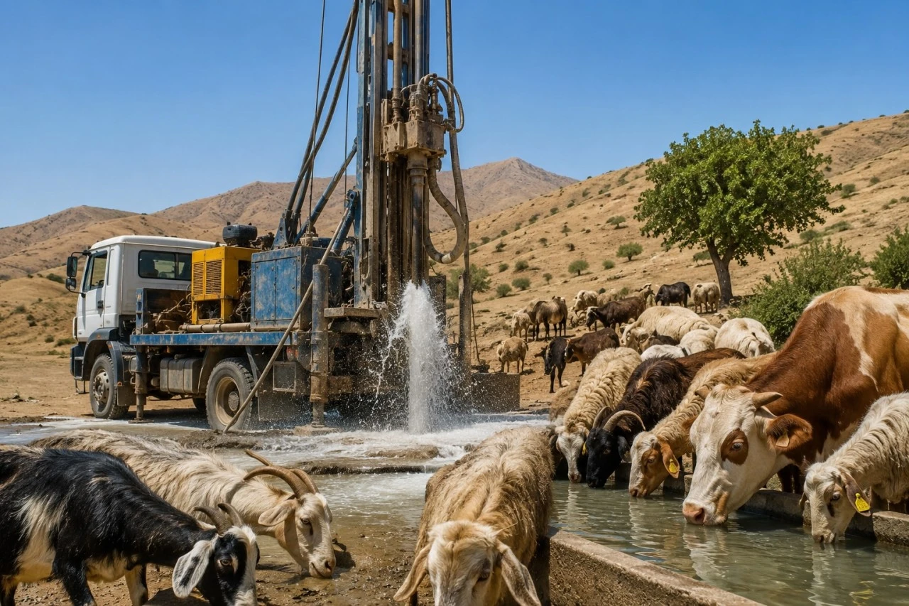 Siirt Eruh&rsquo;ta Hayvancılığın Su Sorununa &Ccedil;&ouml;z&uuml;m Geliyor
