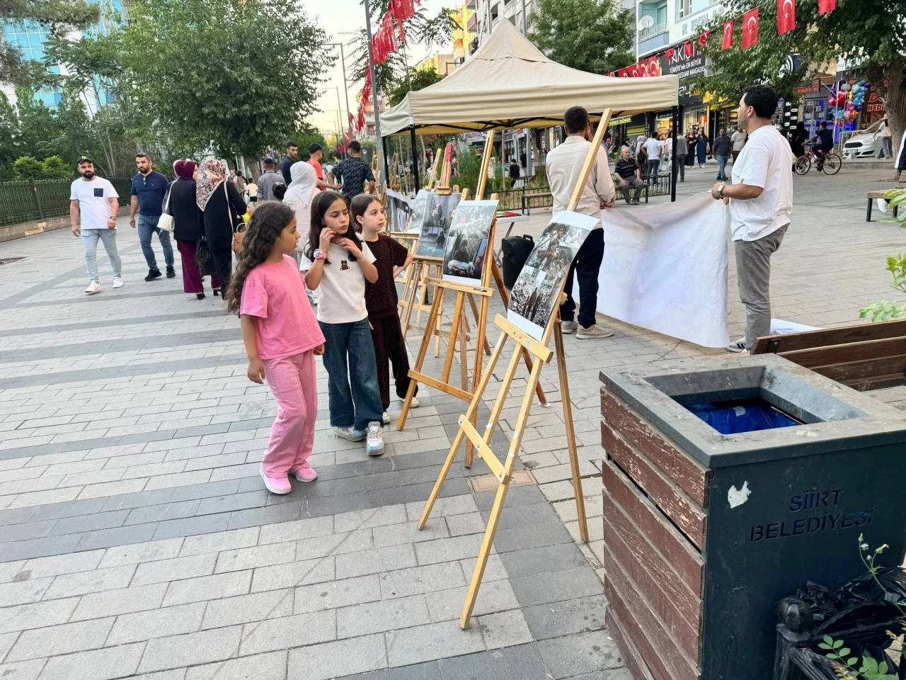 Siirt'te Gazze İ&ccedil;in Dayanışma Standı Kuruldu