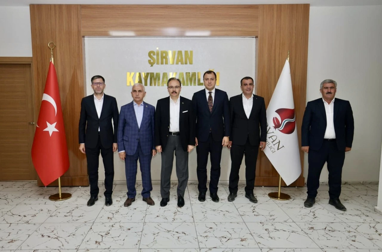 Siirt&rsquo;te G&ouml;reve Başlayan Kaymakama Hayırlı Olsun Ziyareti