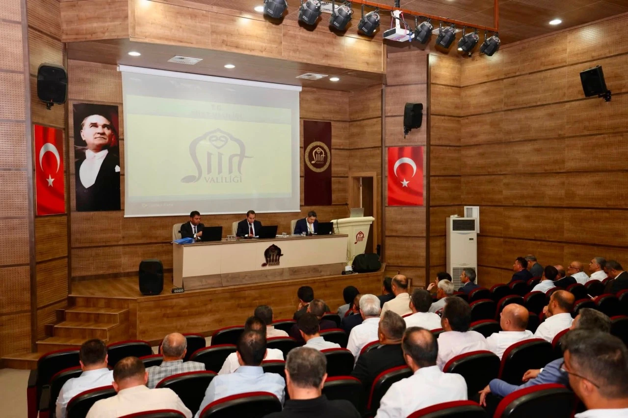 Siirt'te İl Koordinasyon Kurulu Toplantısı Yapıldı