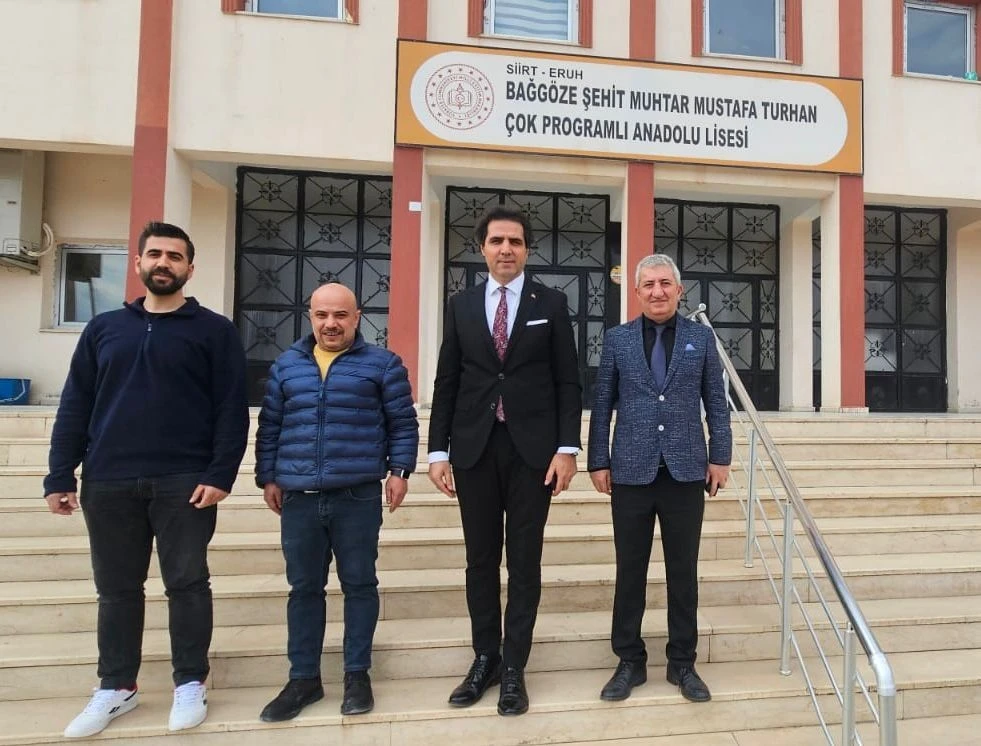 Siirt&rsquo;te İl Milli Eğitim M&uuml;d&uuml;r&uuml; Saz&rsquo;dan Eruh&rsquo;a Anlamlı Ziyaret
