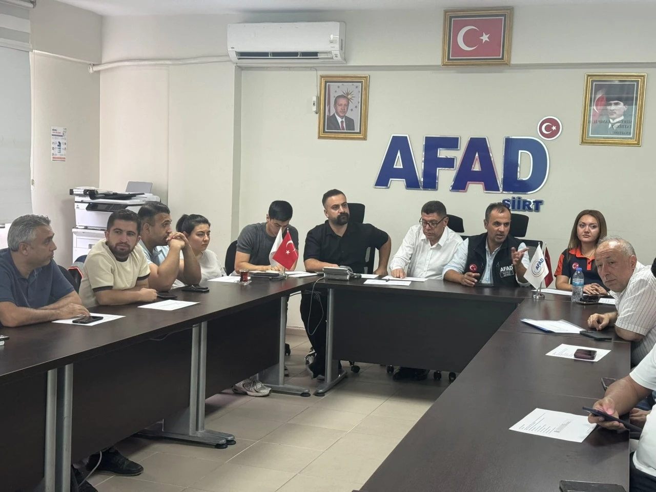 Siirt'te Olası Afetlere Karşı Kurumlar Arası Koordinasyon G&uuml;&ccedil;lendiriliyor