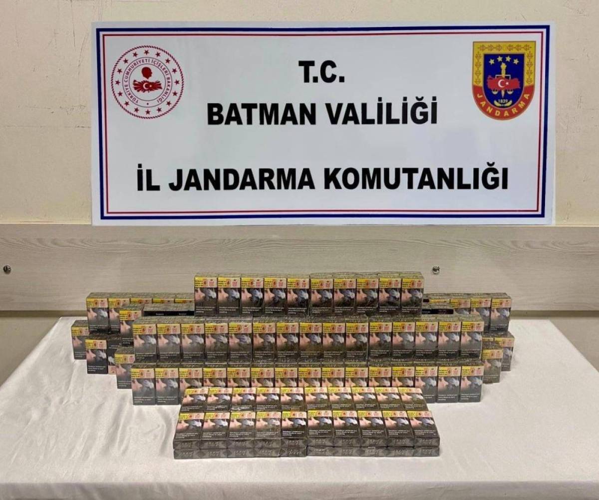Batman'da gümrük kaçağı 680 paket sigara ele geçirildi