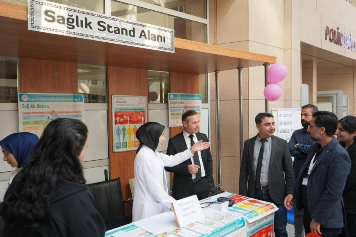 Adıyaman'da vatandaşlar obezite hakkında bilgilendirildi
