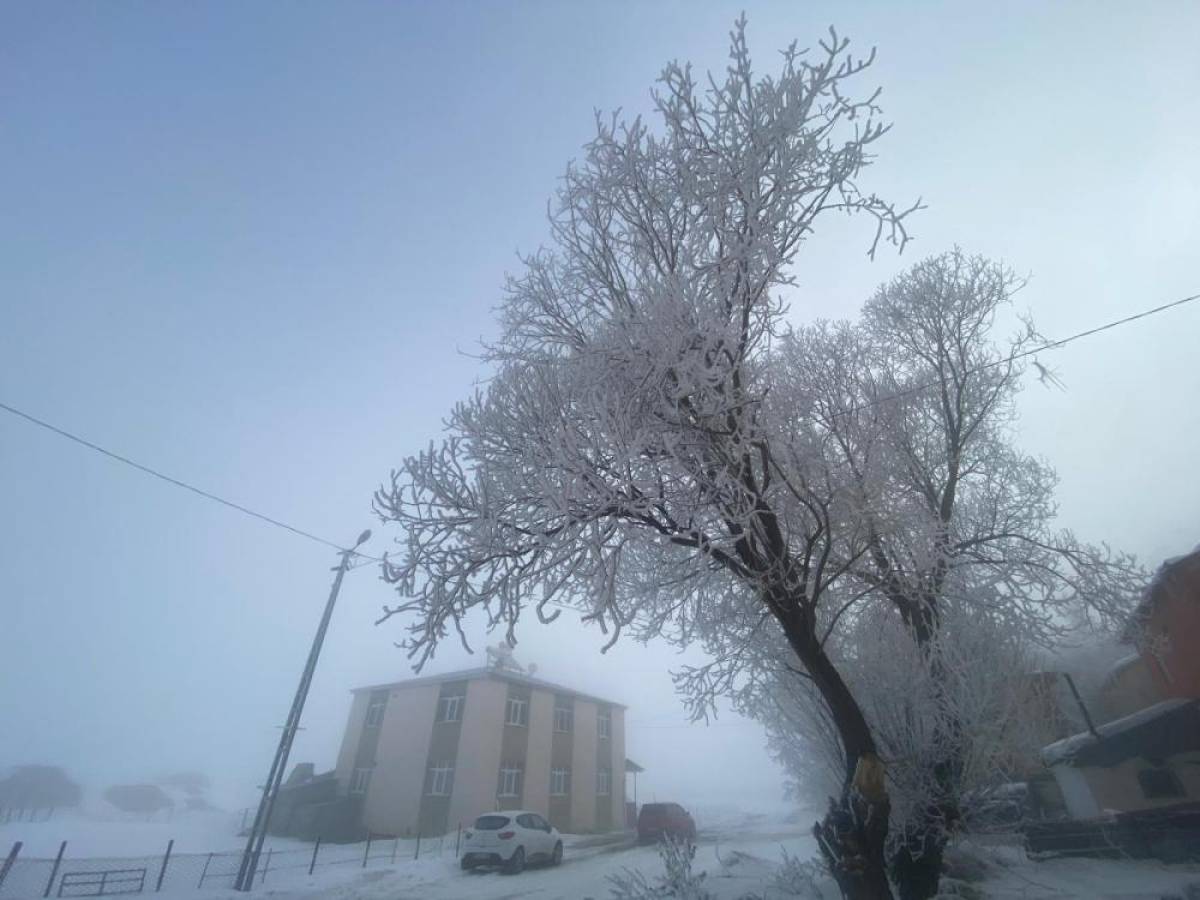 Termometreler Ardahan Göle'de gece sıfırın altında 18,5 dereceyi gösterdi