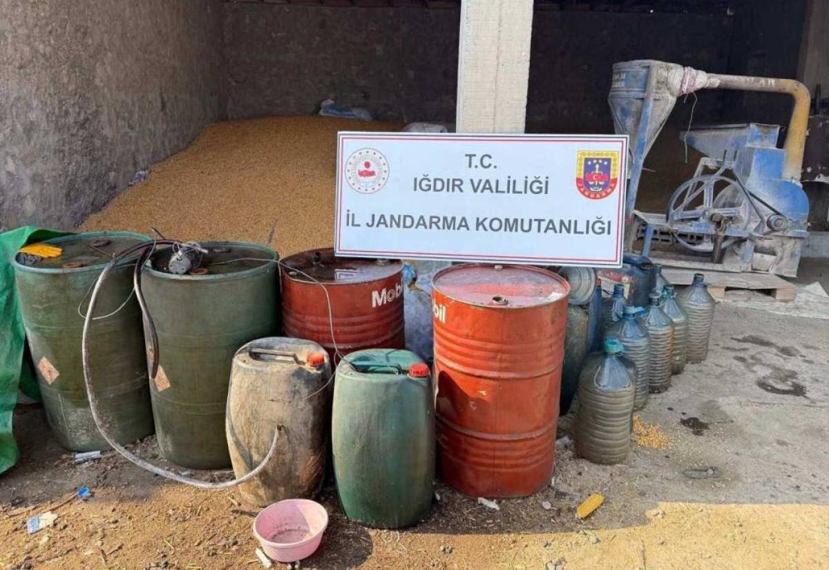 Iğdır'da evinde kaçak akaryakıt satan şüpheli yakalandı