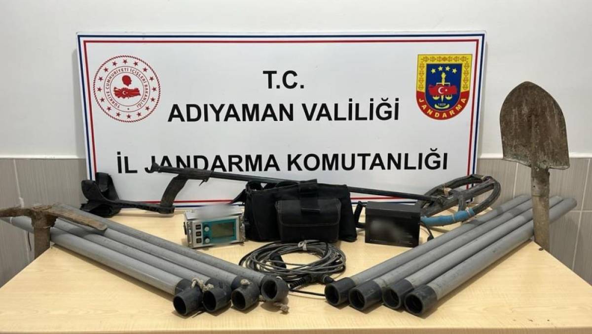 Adıyaman'da kaçak kazı yapan 3 şüpheli yakalandı