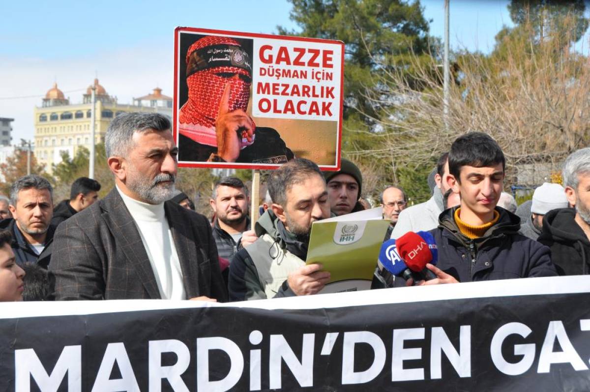 Mardin'de, ABD Başkanı Trump'ın Gazze planına tepki
