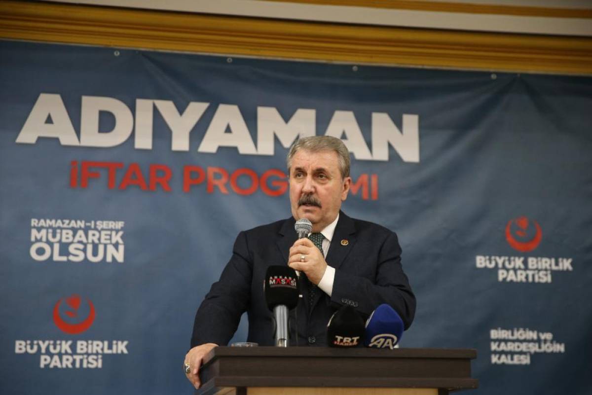 BBP Genel Başkanı Destici, Adıyaman'da iftar programında konuştu: