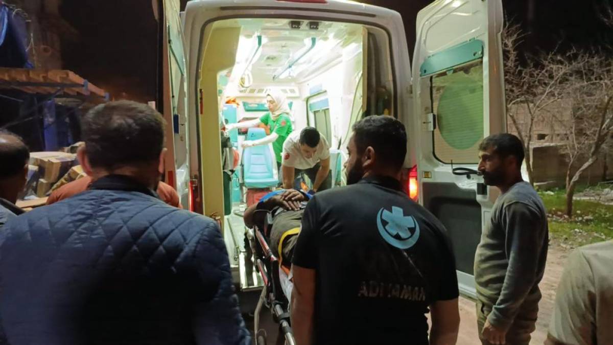 Adıyaman'da yüksekten düşen inşaat işçisi yaralandı