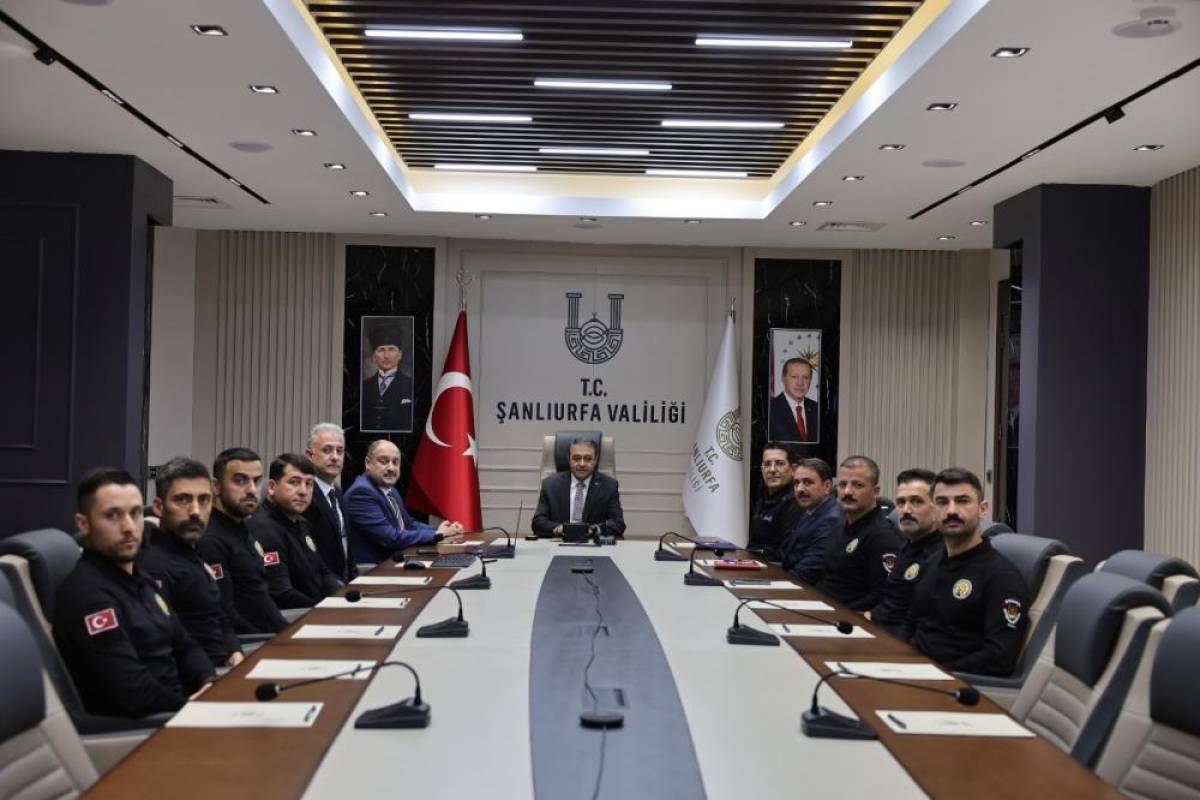 ŞUAK ekibi Şanlıurfa Valisi Hasan Şıldak'ı ziyaret etti