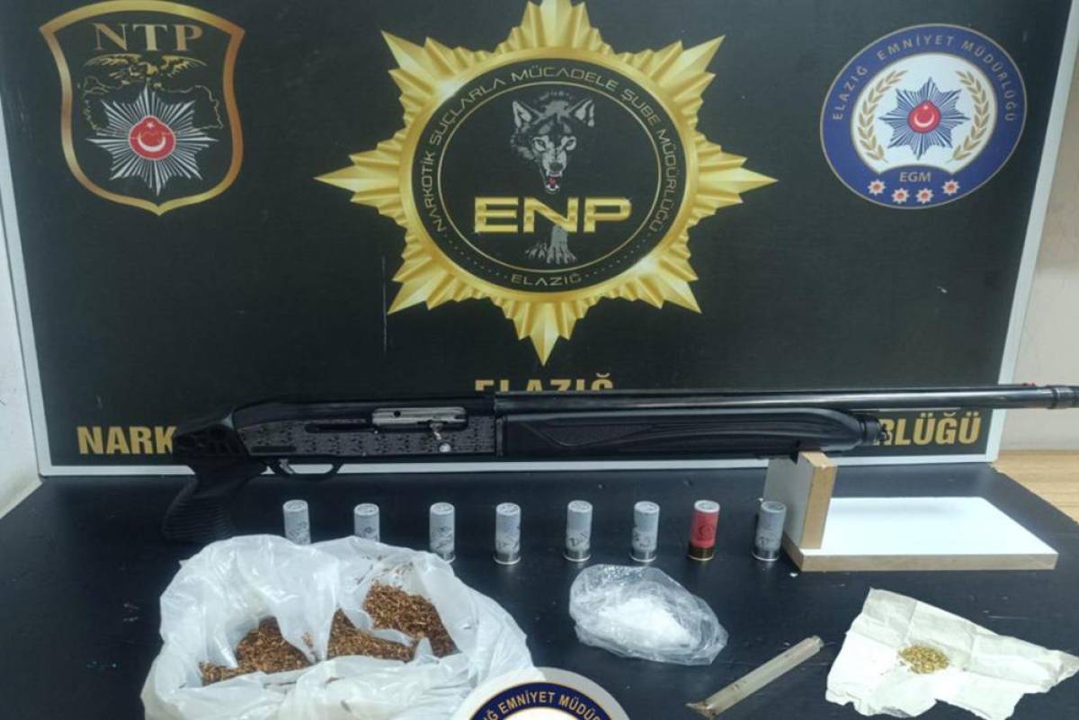 Elazığ'da asayiş operasyonlarında yakalanan 5 şüpheli tutuklandı