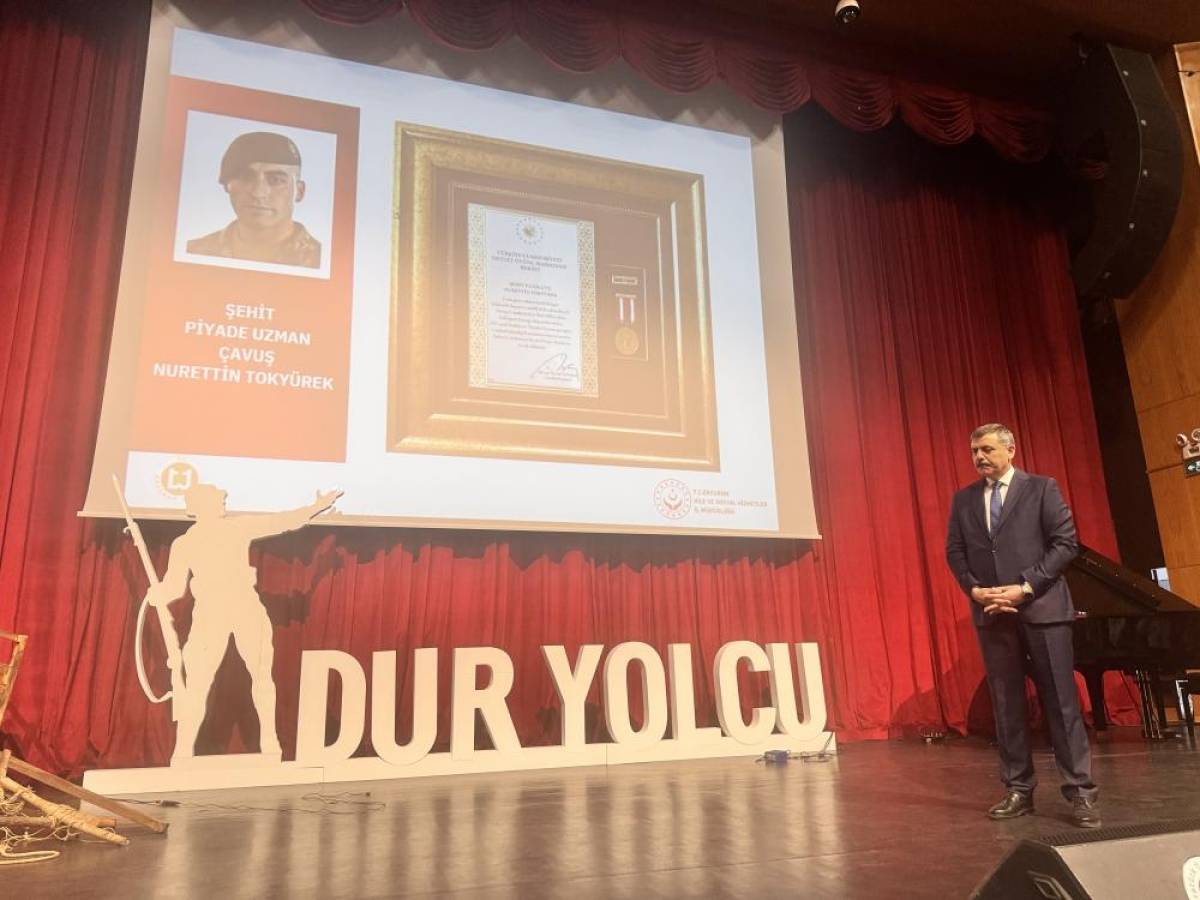 Erzurum'da "Devlet Övünç Madalyası ve Beratı Töreni" düzenlendi