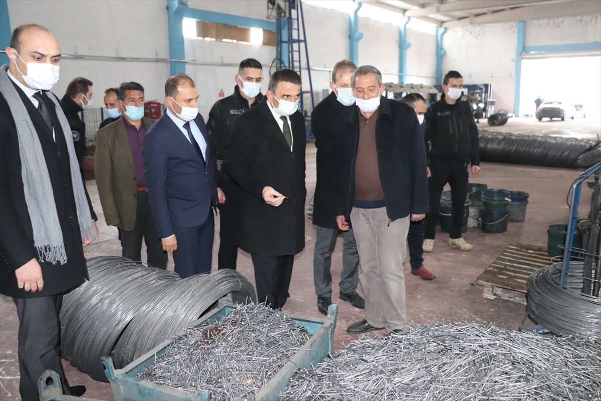 Hacıbektaşoğlu organize sanayi b&ouml;lgesinde incelemede bulundu