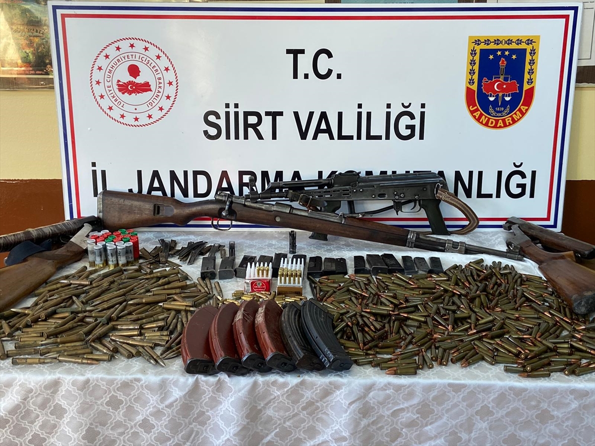 Siirt'te silah  ka&ccedil;ak&ccedil;ılığı  operasyonunda  3 kişi yakalandı