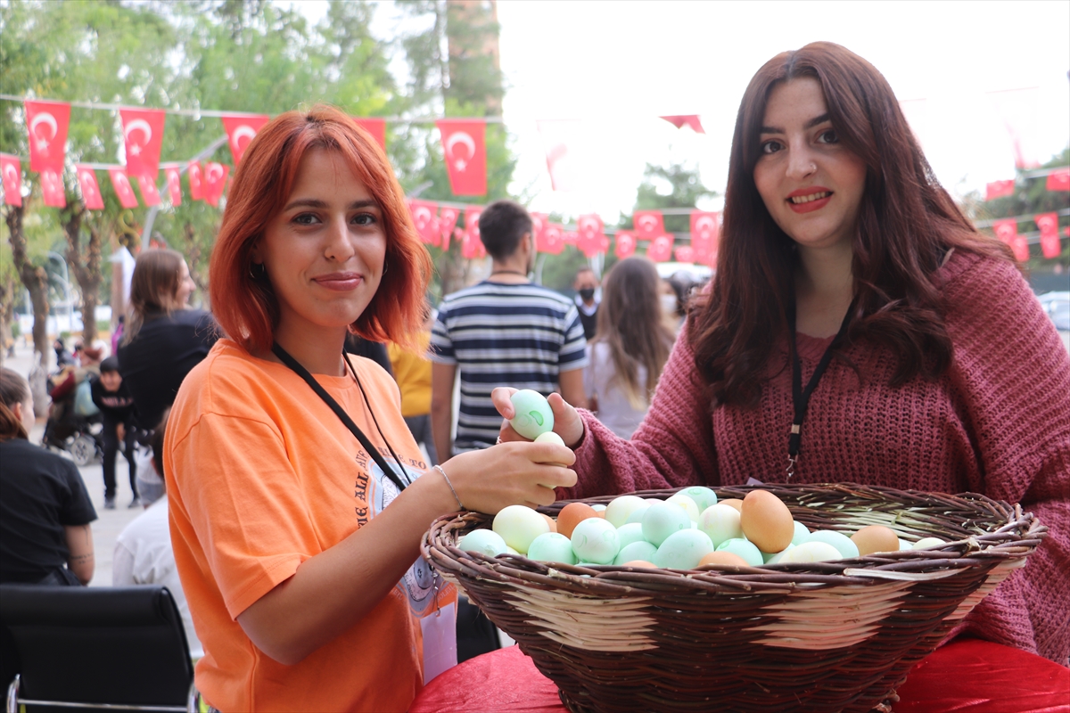 8 &uuml;lkeden gen&ccedil;lerin katılımıyla  "Yumurta Bayramı Şenliği" yapıldı