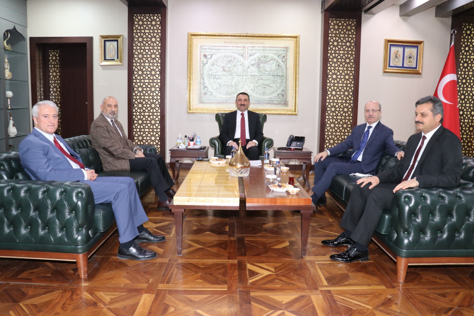 Y&Ouml;K Başkanı &Ouml;zvar'dan  Vali Hacıbektaşoğlu&rsquo;na ziyaret