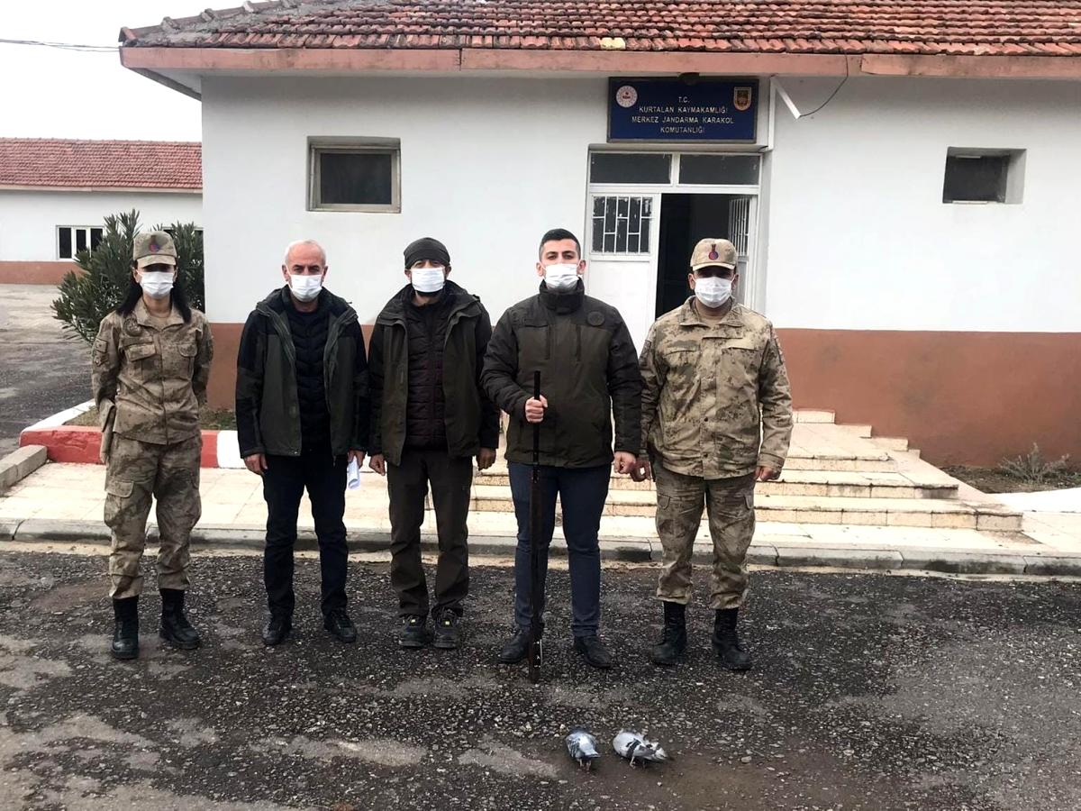 Ka&ccedil;ak avcılar su&ccedil;&uuml;st&uuml; yakalandı