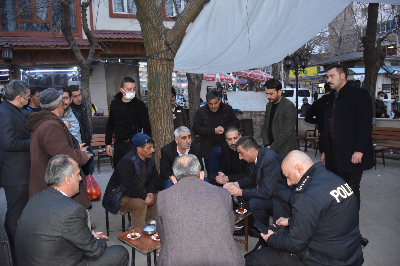 Hacıbektaşoğlu,  Esnafı Ziyaret Etti