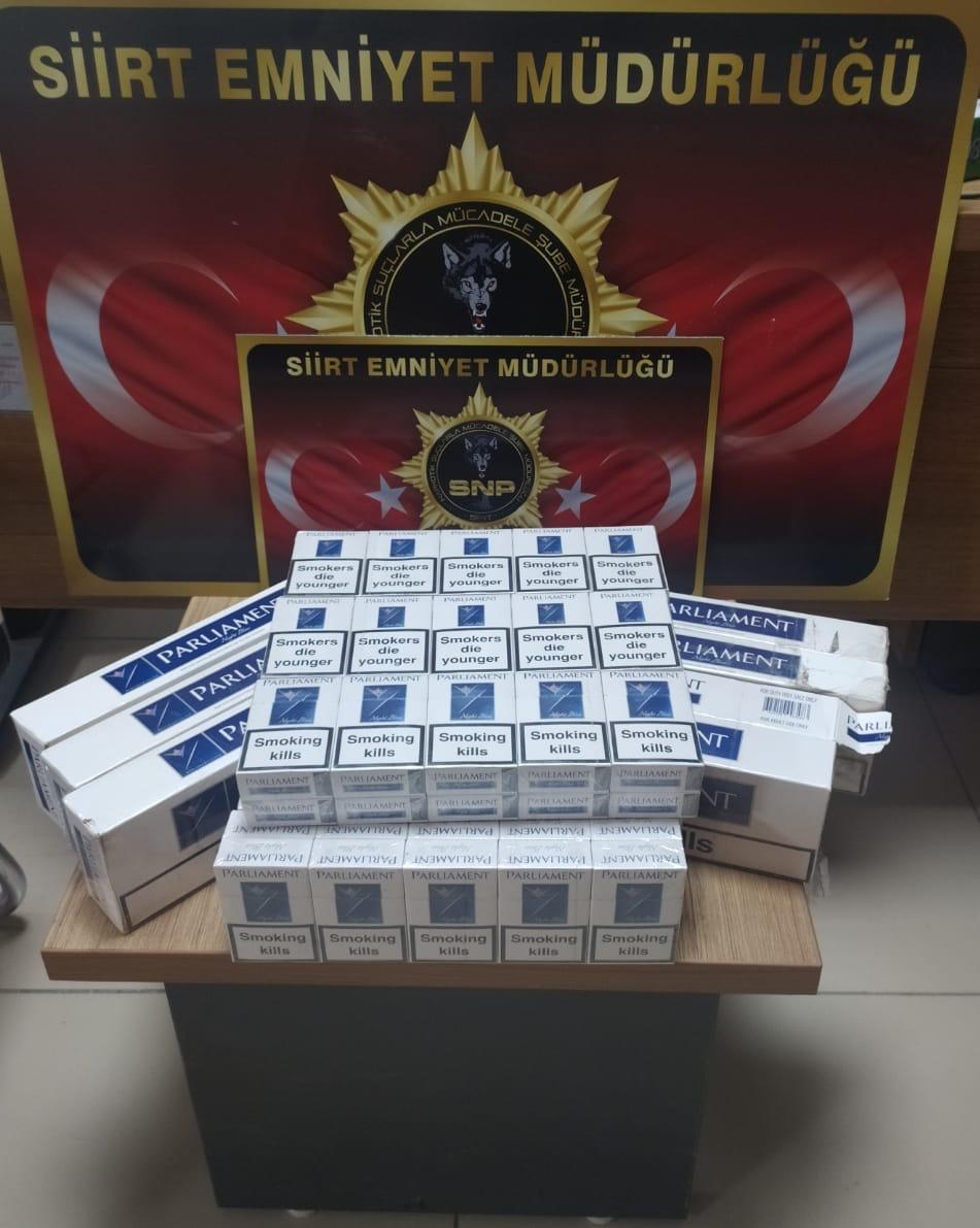 120 adet ka&ccedil;ak sigara ele ge&ccedil;irildi