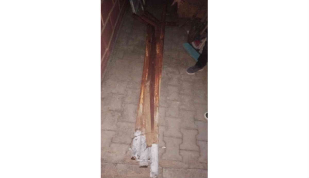 Bah&ccedil;e direğini &ccedil;alan hırsız yakalandı