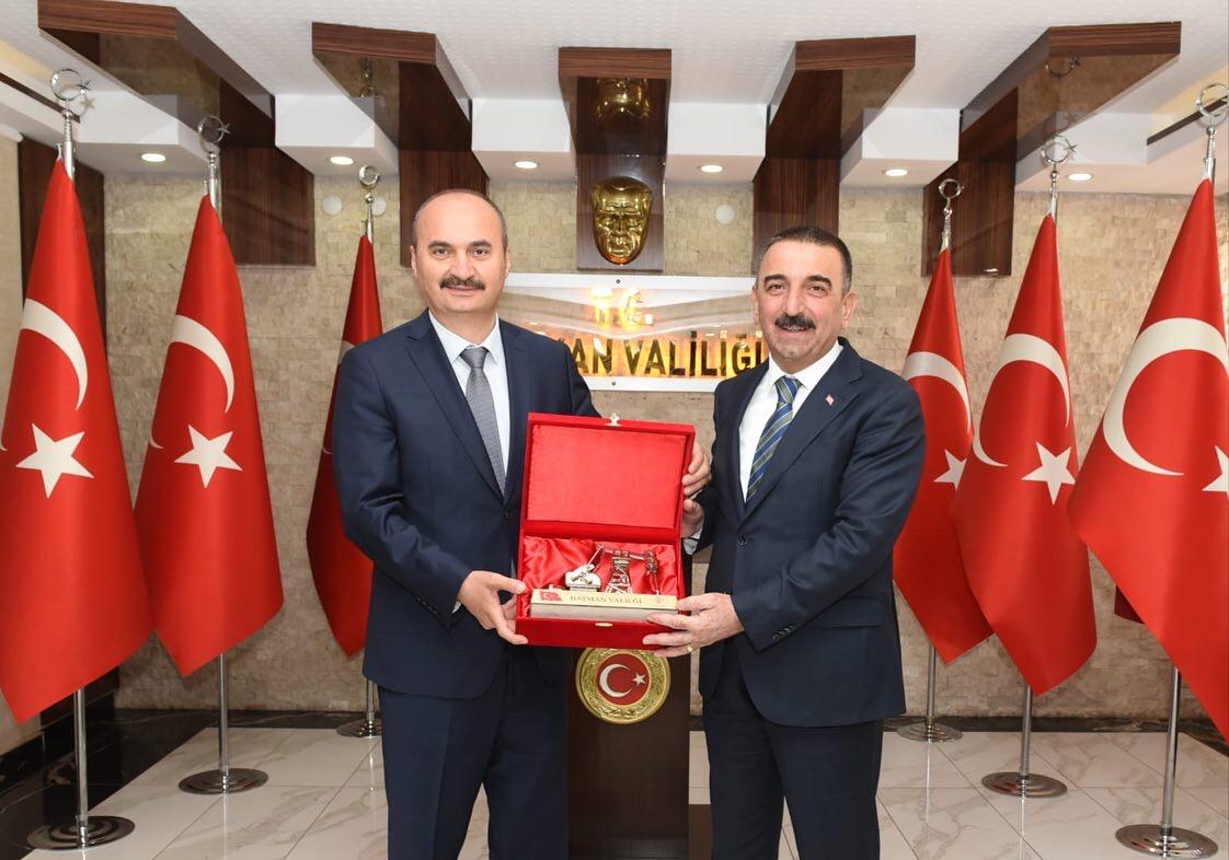HACIBEKTAŞOĞLU, CANALP&rsquo;A HAYIRLI OLSUN ZİYARETİ