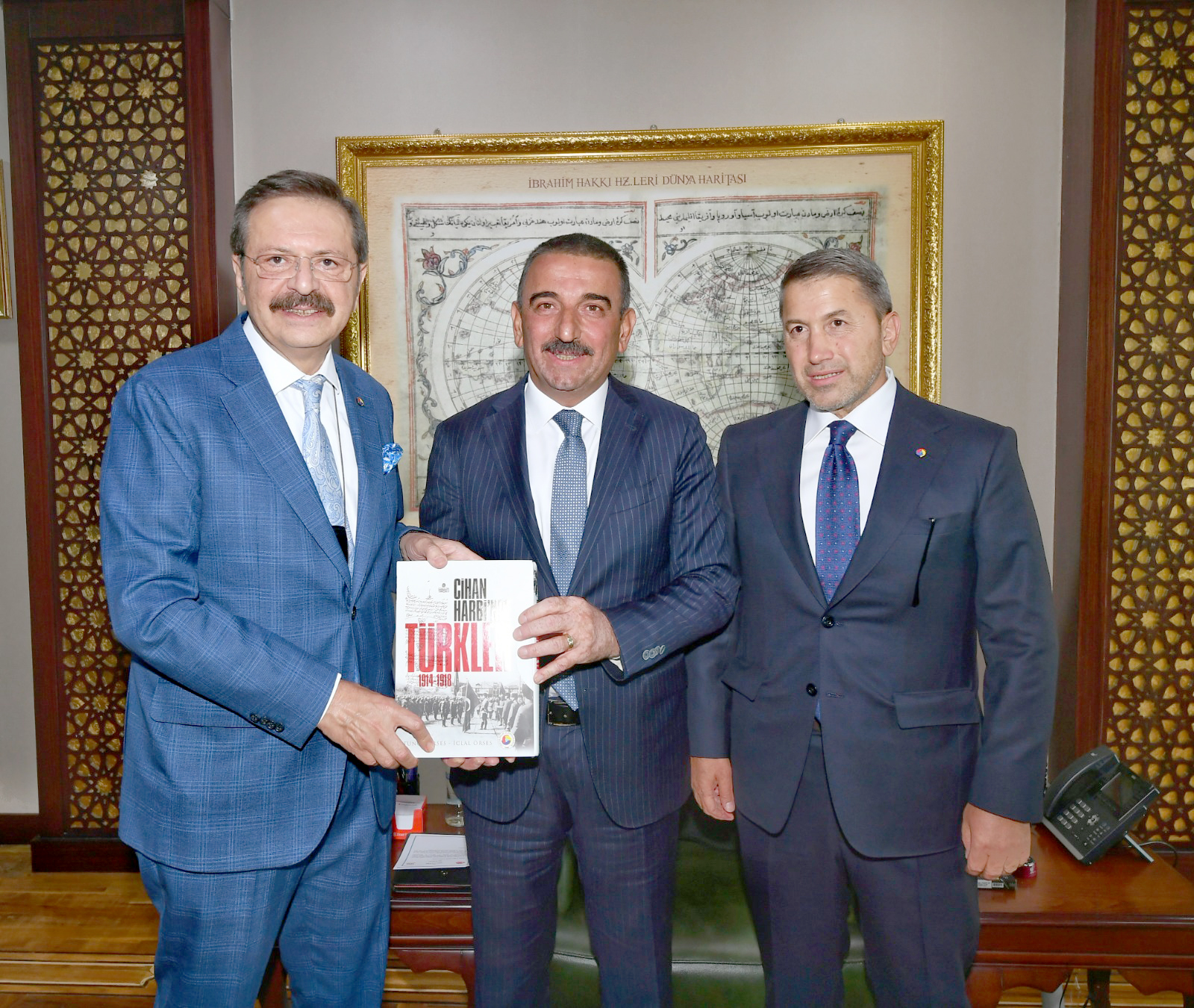 TOBB Başkanı Hisarcıklıoğlu, Vali Hacıbektaşoğlu&rsquo;nu Ziyaret Etti