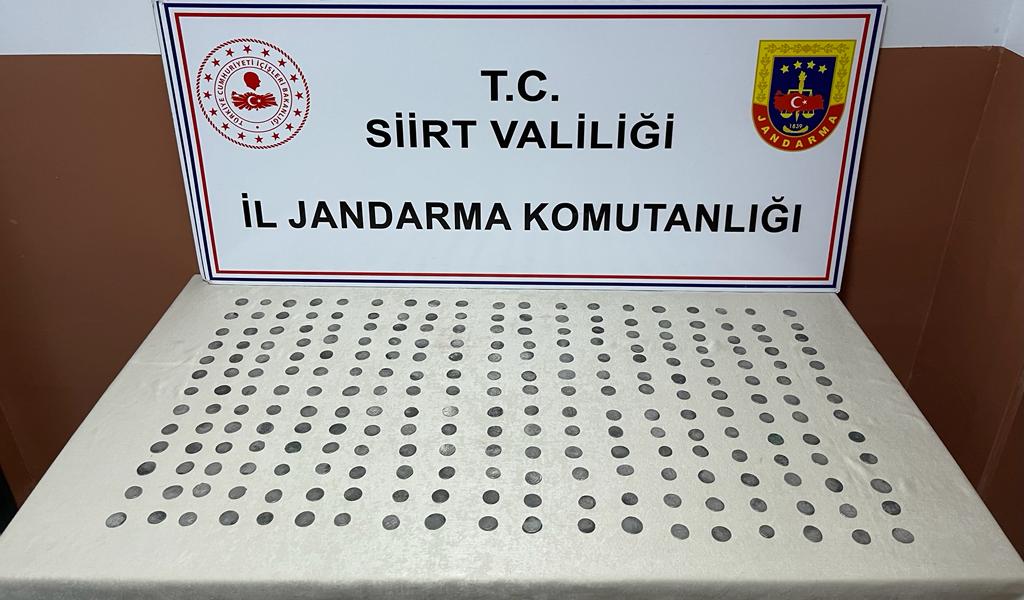 Siirt'te 350 g&uuml;m&uuml;ş sikke bulundu
