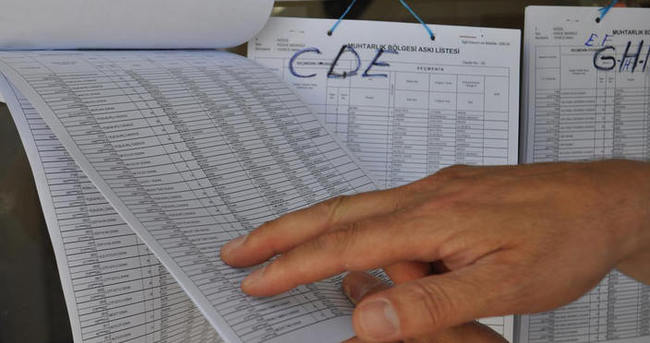 Se&ccedil;men listeleri askıdan indirildi
