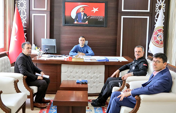 AFAD M&uuml;d&uuml;r&uuml;nden Kaymakam Tekin&rsquo;e ziyaret