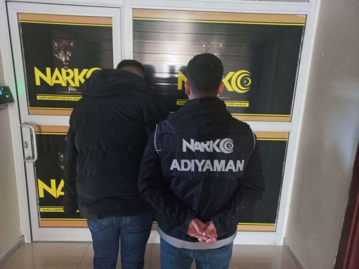 Adıyaman'da uyuşturucu operasyonunda yakalanan zanlı tutuklandı