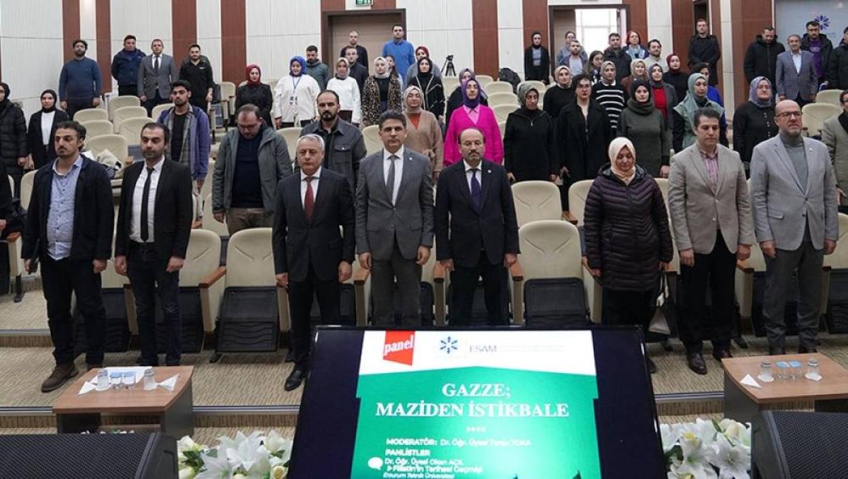 Erzurum'da "Gazze: Maziden İstikbale" paneli düzenlendi