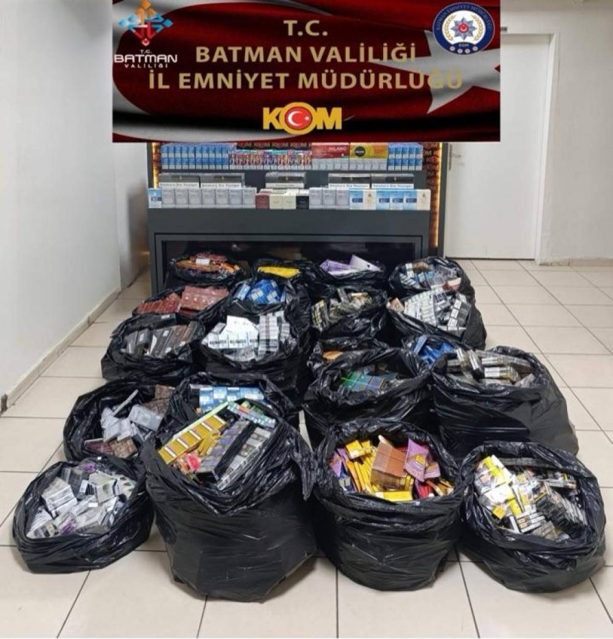 Batman'da kaçakçılık operasyonunda çok sayıda gümrük kaçağı ürün ele geçirildi