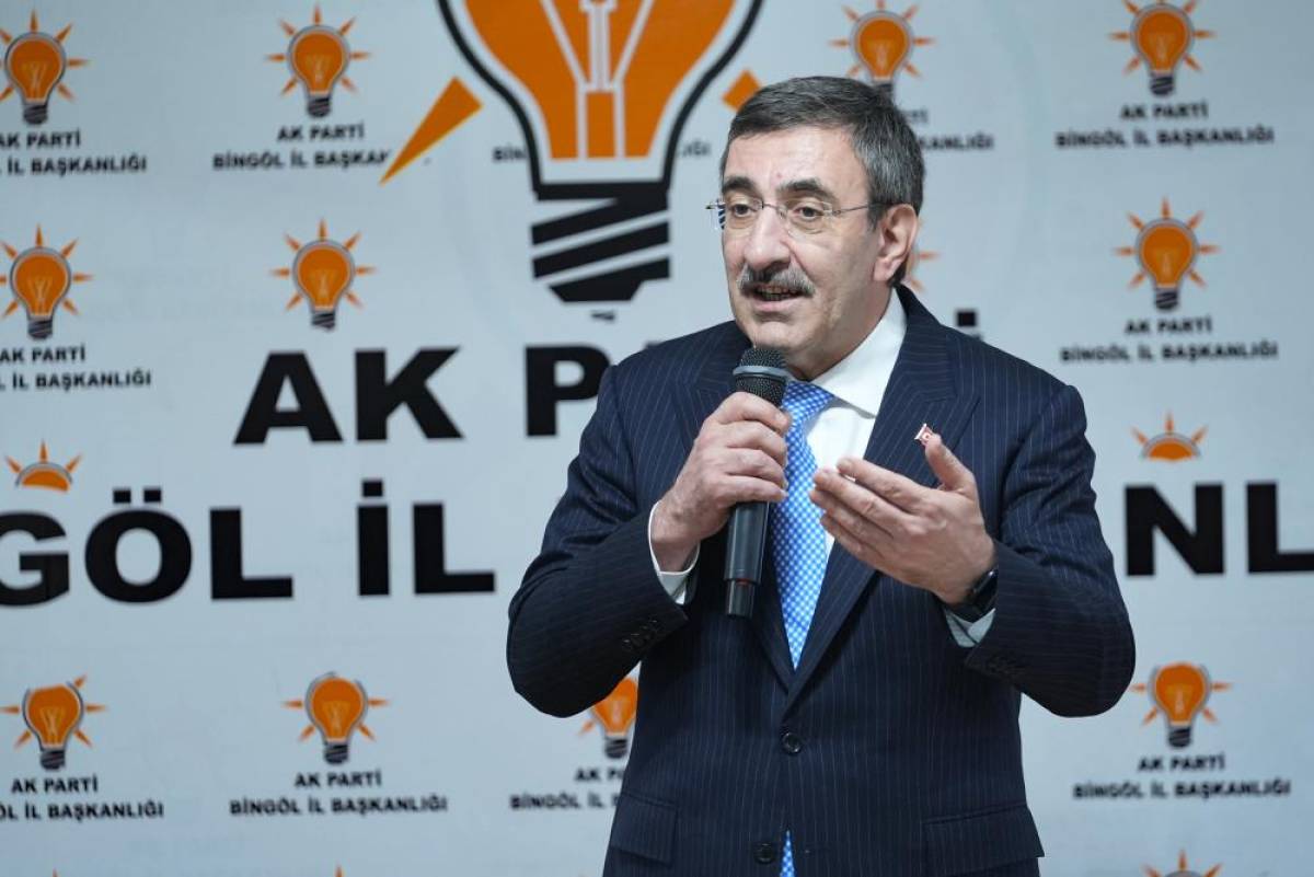 Cumhurbaşkanı Yardımcısı Yılmaz, AK Parti Bingöl İl Başkanlığında konuştu: