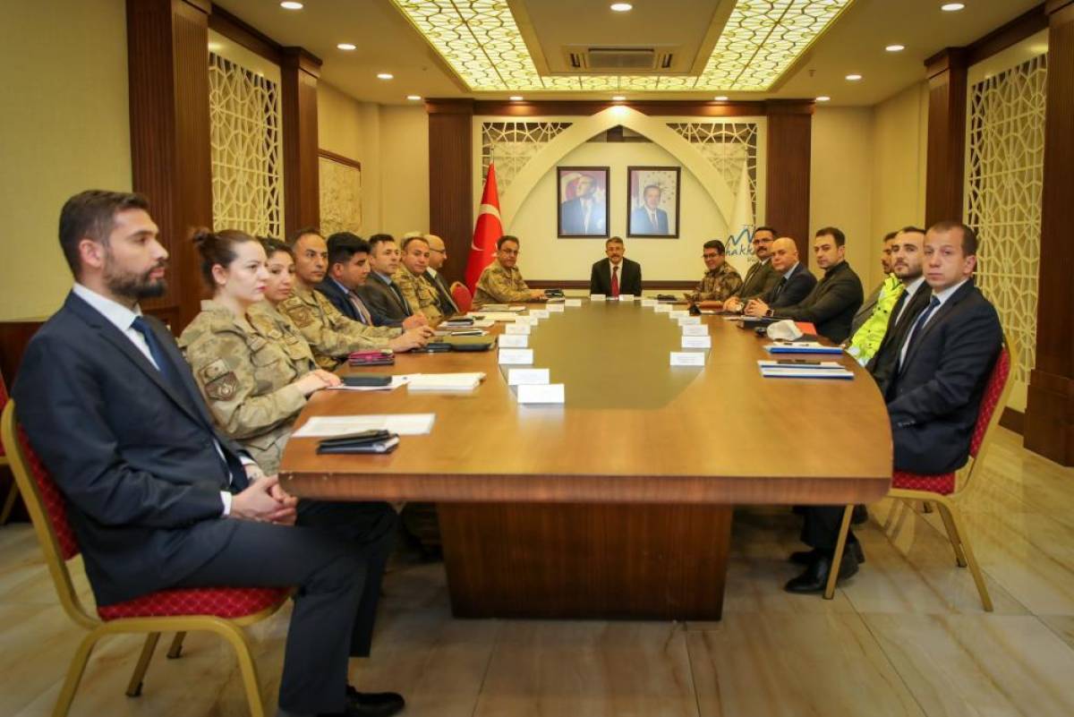 Hakkari'de mart ayındaki asayiş olayları değerlendirildi