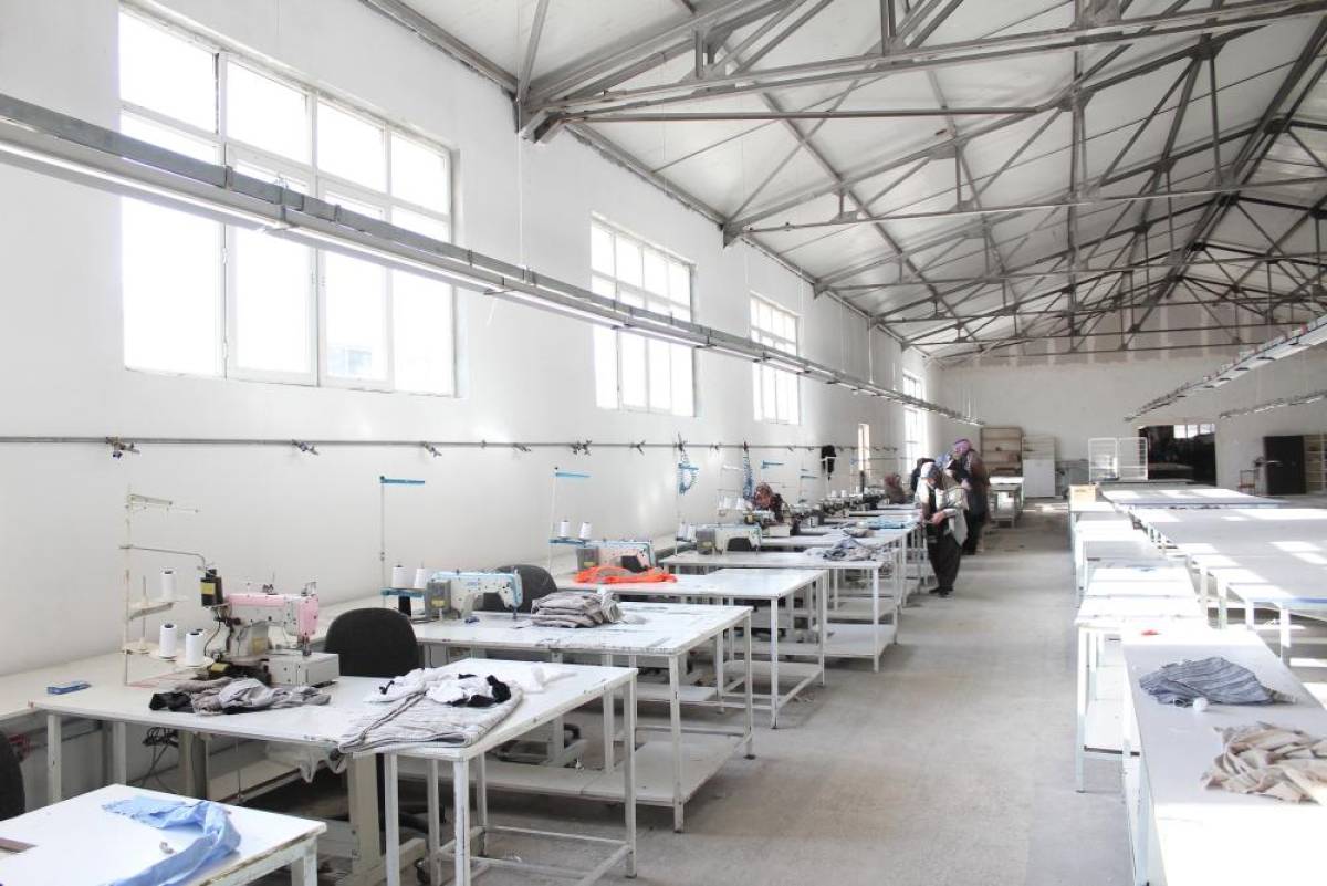 Ağın'da tekstil atölyesi açıldı