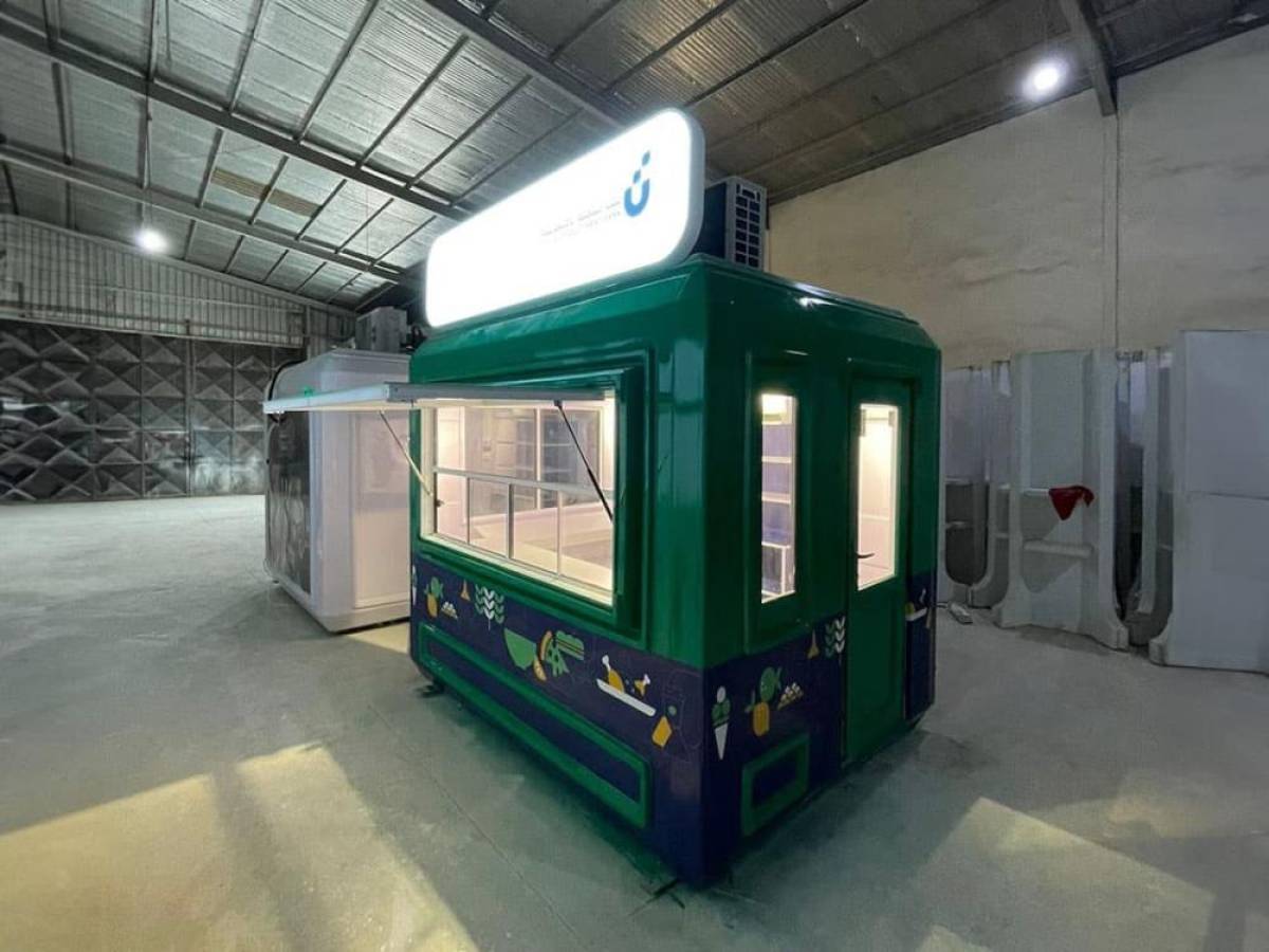 Karmod'un ürettiği büfe kabinleri Suudi Arabistan'ın fuar alanlarında