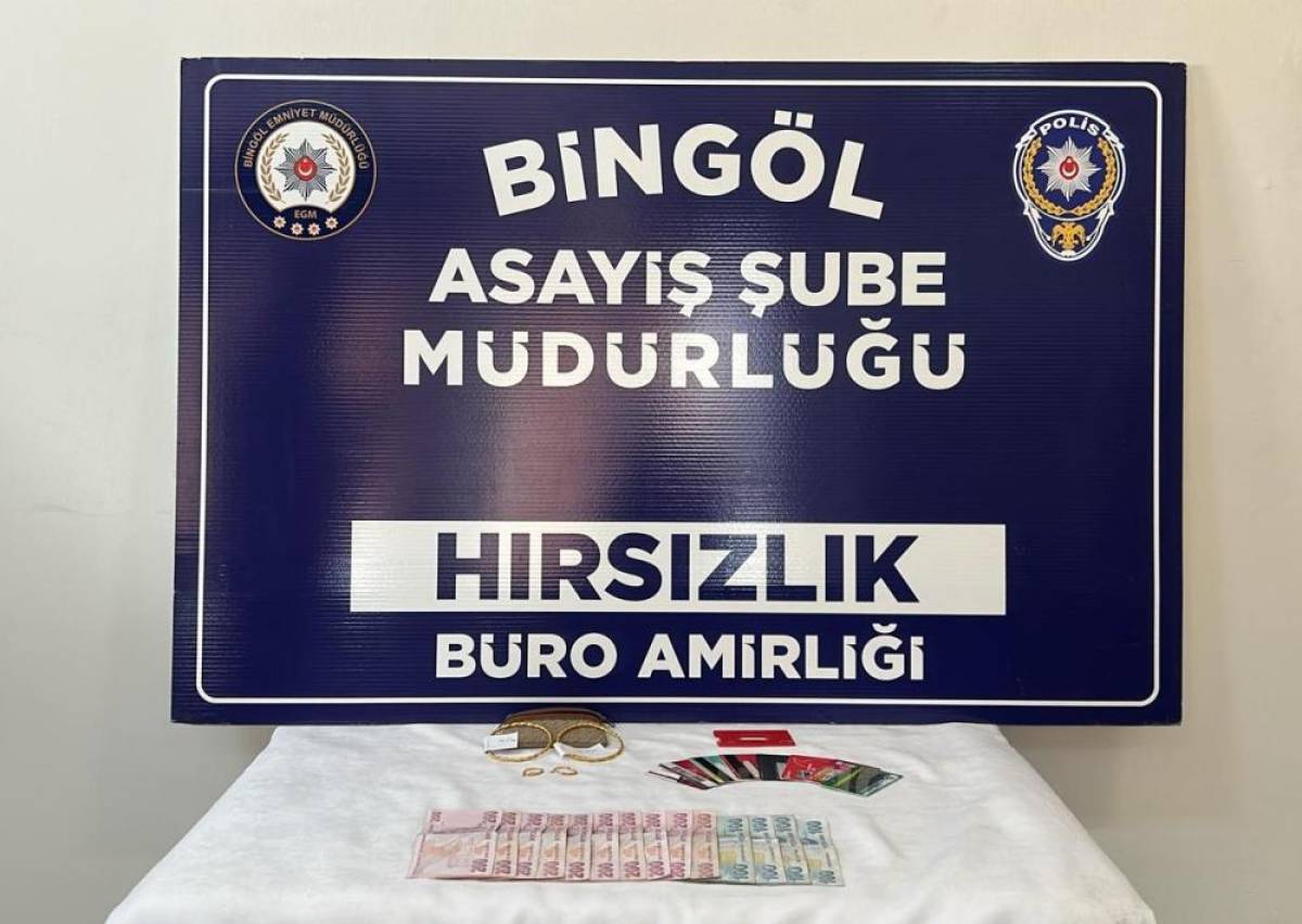 Bingöl'de bir kadının ziynet eşyası ve parasını çalan 5 şüpheli yakalandı