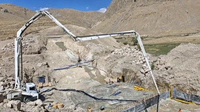 Adilcevaz'da sulama göletinin temeli atıldı