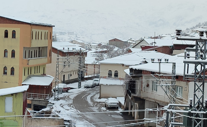 Adıyaman'da kar etkili oldu