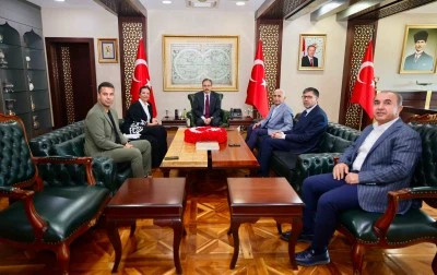 AK Parti heyetinden Vali Kızılkaya'ya taziye ziyareti