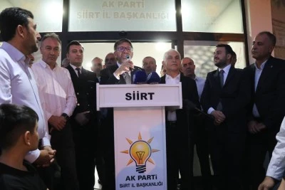 AK Parti Siirt İl Başkanı Gider i&ccedil;in karşılama programı d&uuml;zenlendi
